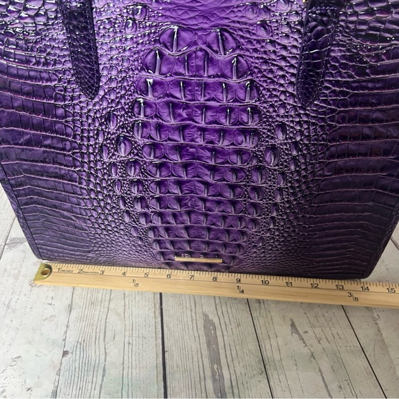 Brahmin Tia Purple Ultraviolet Ombre Melbourne S77 1708 00580 - Picture 15 of 16